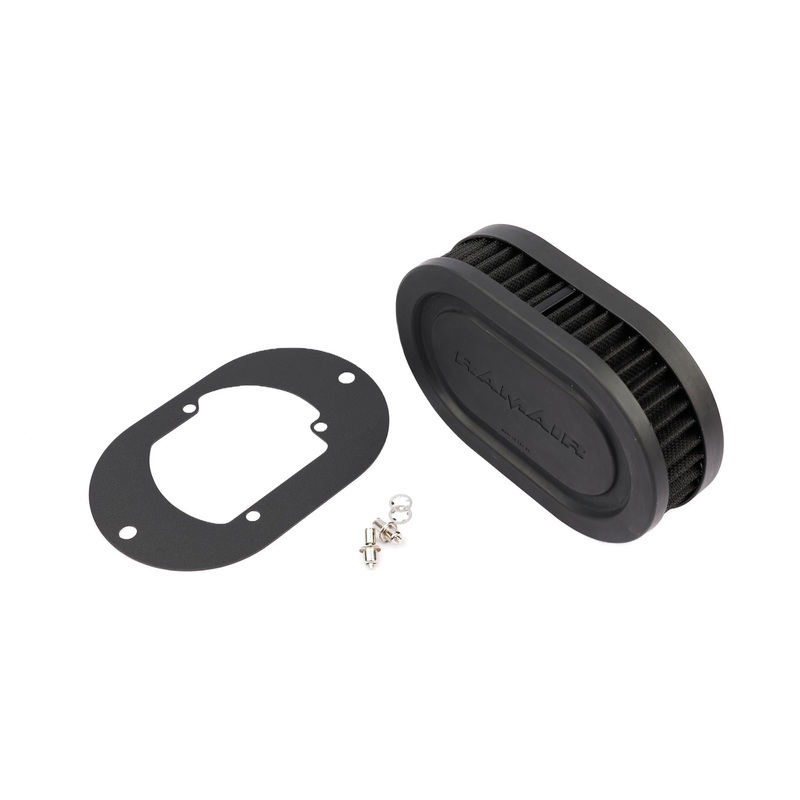 Ramair Pleated Carburettor Air Filter Baseplate to fit Pierburg 2E2, 2E3, 2E-E - 40mm