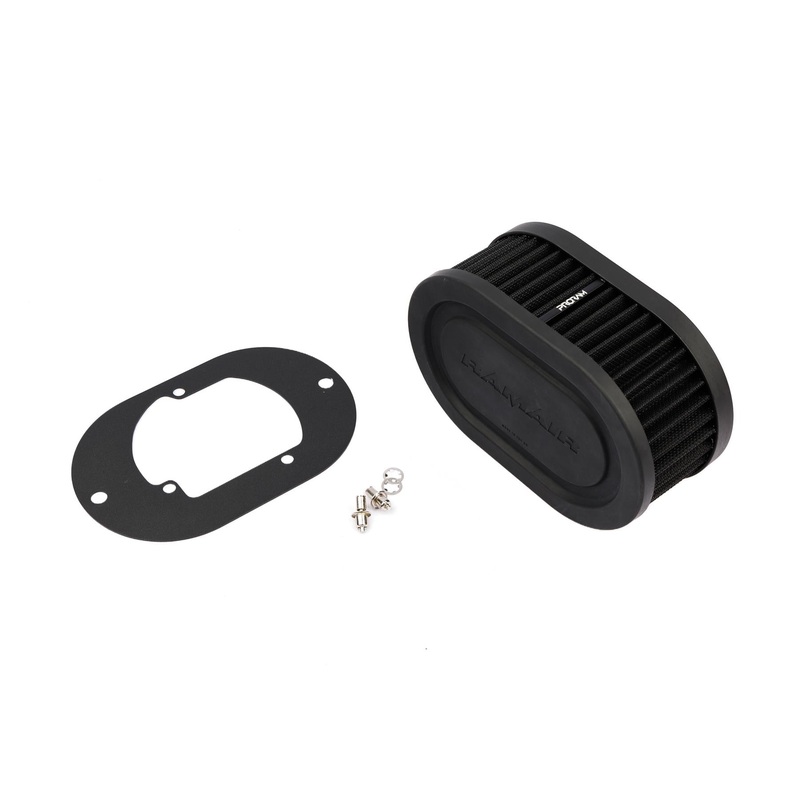 Ramair Pleated Carburettor Air Filter Baseplate to fit Pierburg 2E2, 2E3, 2E-E - 65mm