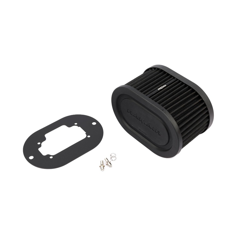 Ramair Pleated Carburettor Intake Air Filter Baseplate to fit Dellorto 40 DHLA - 100mm