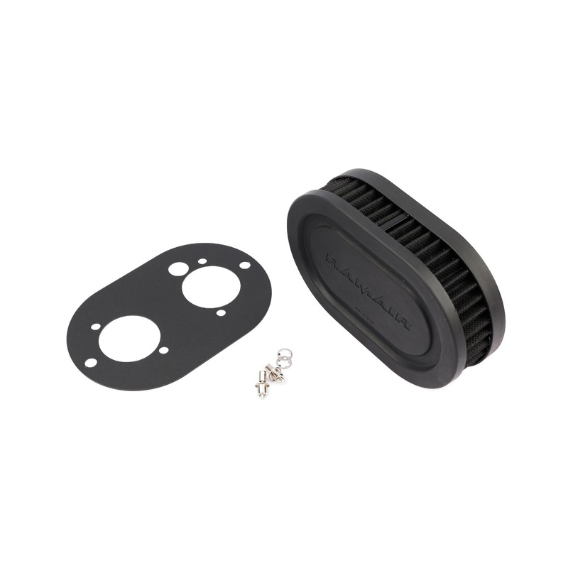 Ramair Pleated Carburettor Intake Air Filter Baseplate to fit Dellorto 40 DHLA - 40mm