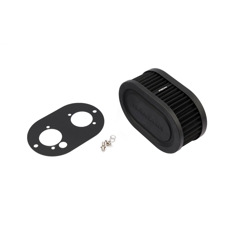 Ramair Pleated Carburettor Intake Air Filter Baseplate to fit Dellorto 40 DHLA - 65mm