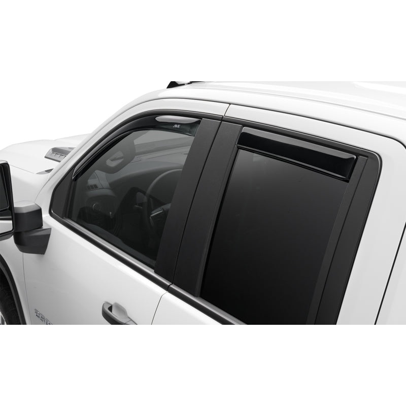 AVS 22-23 Toyota Tundra CC/CrewMax In-Channel Ventvisor Front & Rear Window Deflectors 4pc - Smoke