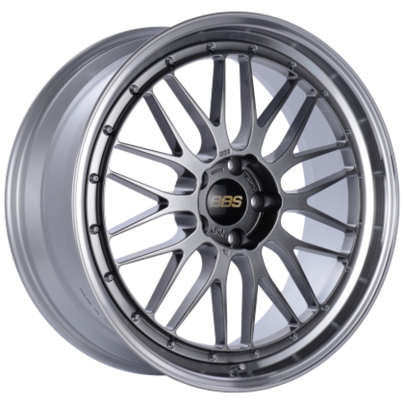BBS LM 20x10.5 5x114.3 ET35 Diamond Black / Diamond Cut Lip Wheel PFS/Clip Required