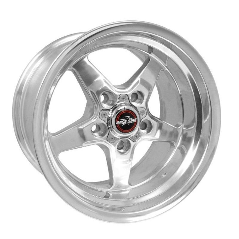 Race Star 92 Drag Star 15x10.00 5x4.75bc 5.50bs Direct Drill Polished Wheel