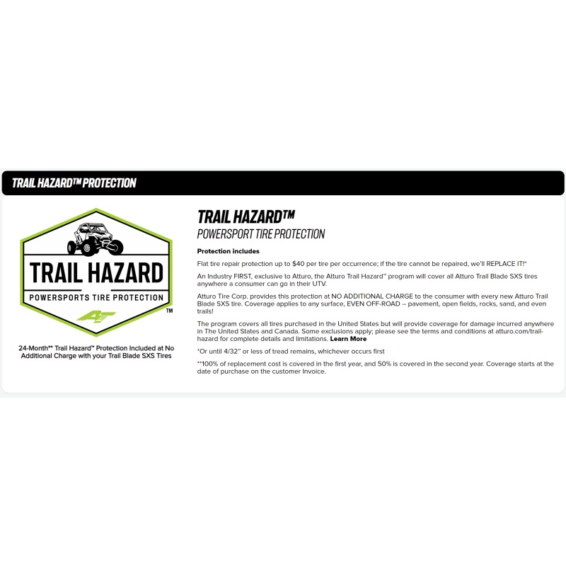 Atturo Trail Blade X/T SxS Tire - 33X10R15 80N