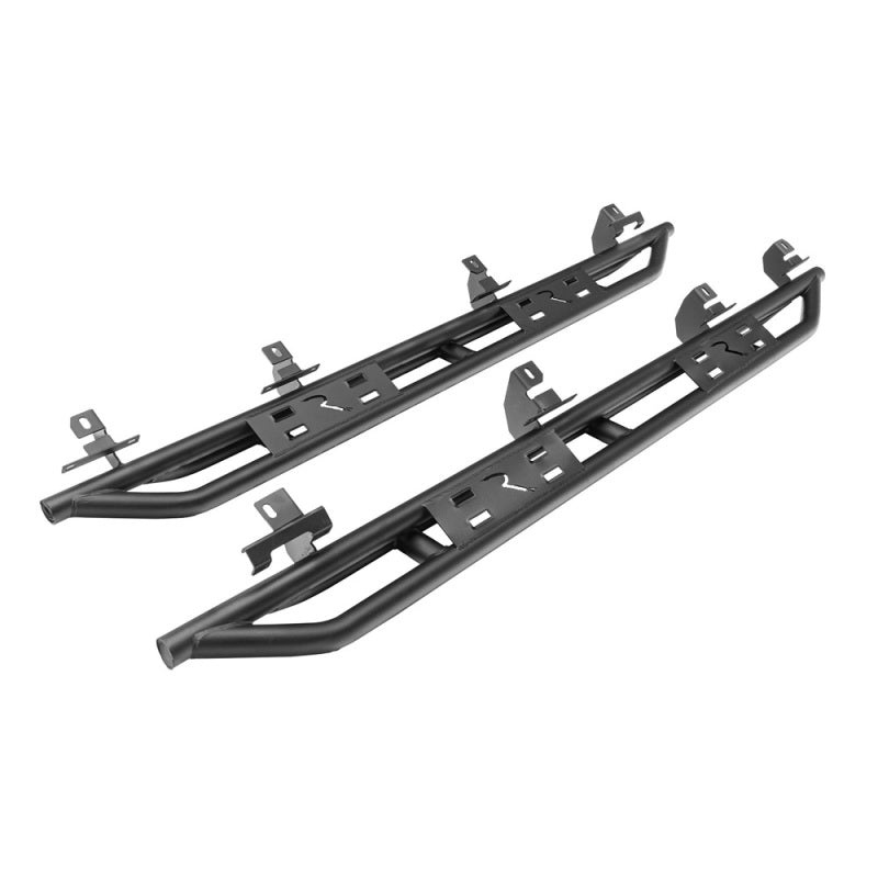Rampage 20-22 Jeep Gladiator SRS Sidebar Rock Crawler Steps - Black