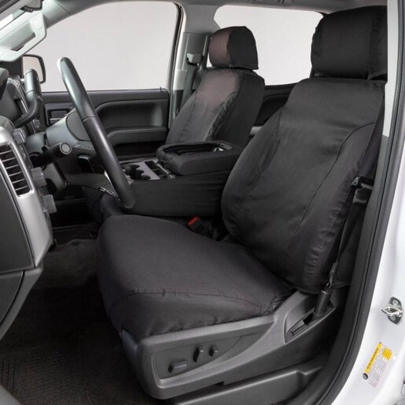 Covercraft 10-13 Chevrolet 1500 Polycotton SeatSaver Custom Front Row Seat Covers - Charcoal