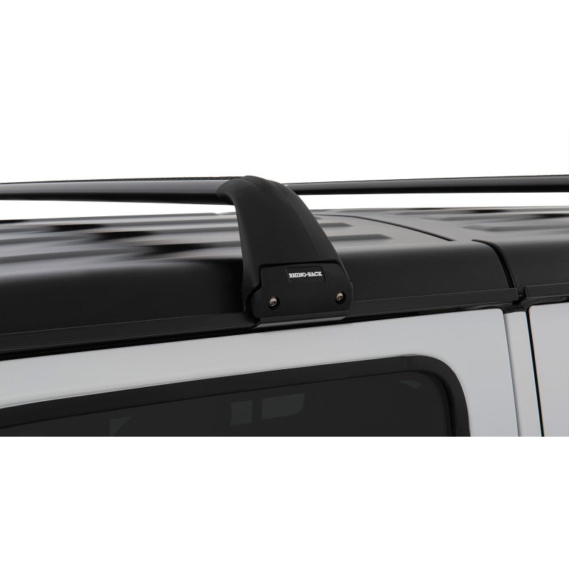 Rhino-Rack 07-22 Jeep Wrangler JK/JL 4 Door Hard Top Vortex SG 2 Bar Roof Rack - Black