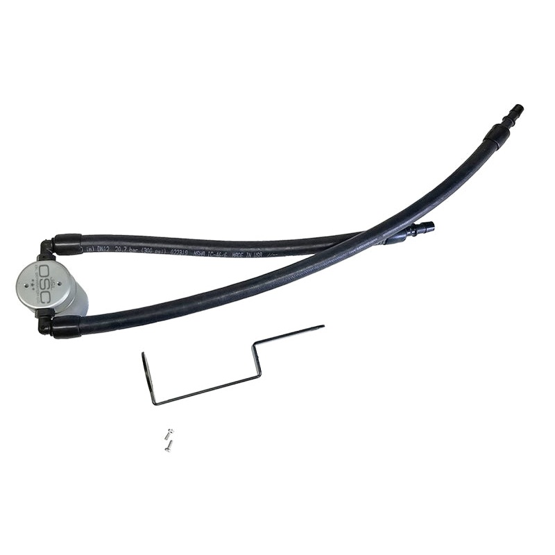 J&L 11-24 Jeep Grand Cherokee 5.7L Passenger Side Oil Separator 3.0 - Clear Anodized