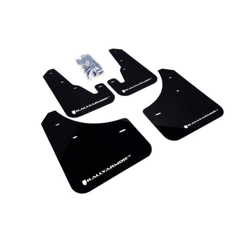 Rally Armor 04-09 Mazda3/Speed3 Black UR Mud Flap w/ White Logo