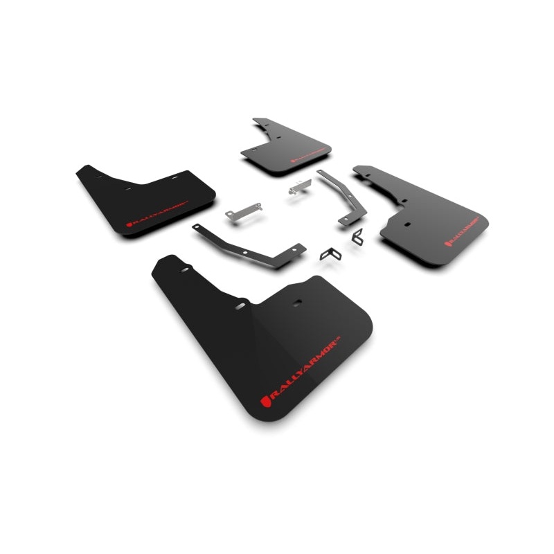 Rally Armor 2025 Subaru Forester Black UR Mud Flap w/Red Logo