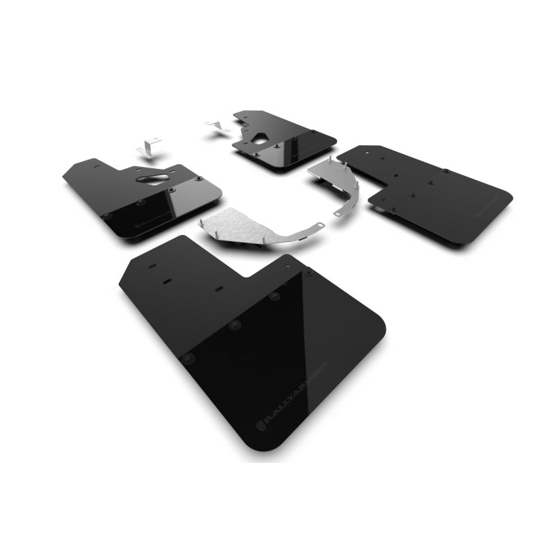 Rally Armor 21-24 Ford Bronco (Steel Bmpr + RR - NO Rptr/Sprt) Blk Mud Flap w/Met. Blk Logo