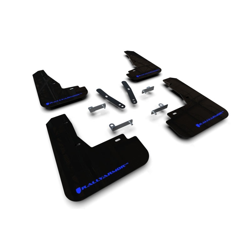 Rally Armor 22-24 Kia EV6 Black UR Mud Flap Blue Logo
