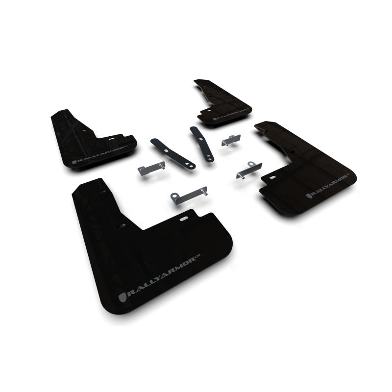 Rally Armor 22-24 Kia EV6 Black UR Mud Flap Dark Grey Logo