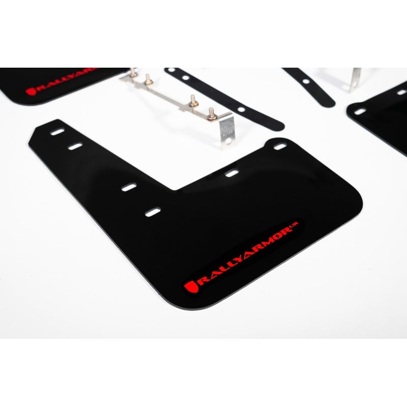 Rally Armor 23-24 Toyota GR Corolla Black UR Mud Flap w/Red Logo