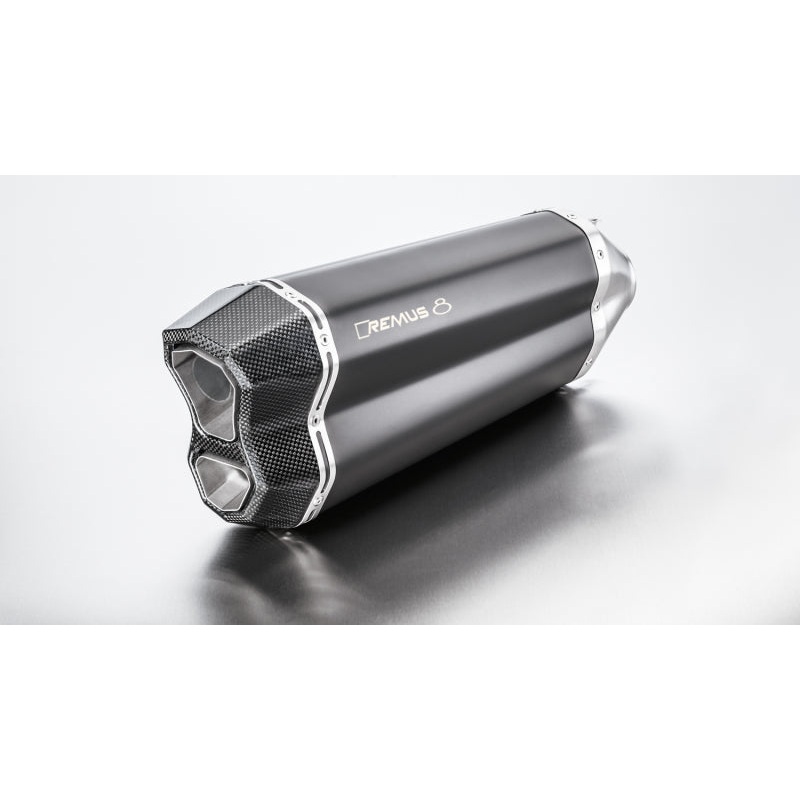 Remus 18-20 BMW R 1250 GS/Adventure (Euro 4) Remus 8 Black Race Slip On (Connection Tube Req)