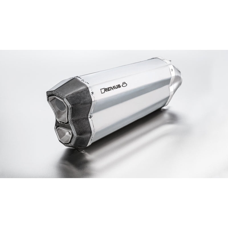 Remus 18-20 BMW R 1250 GS/Adventure Remus 8 Stainless Steel Race Slip On (Connection Tube Req)