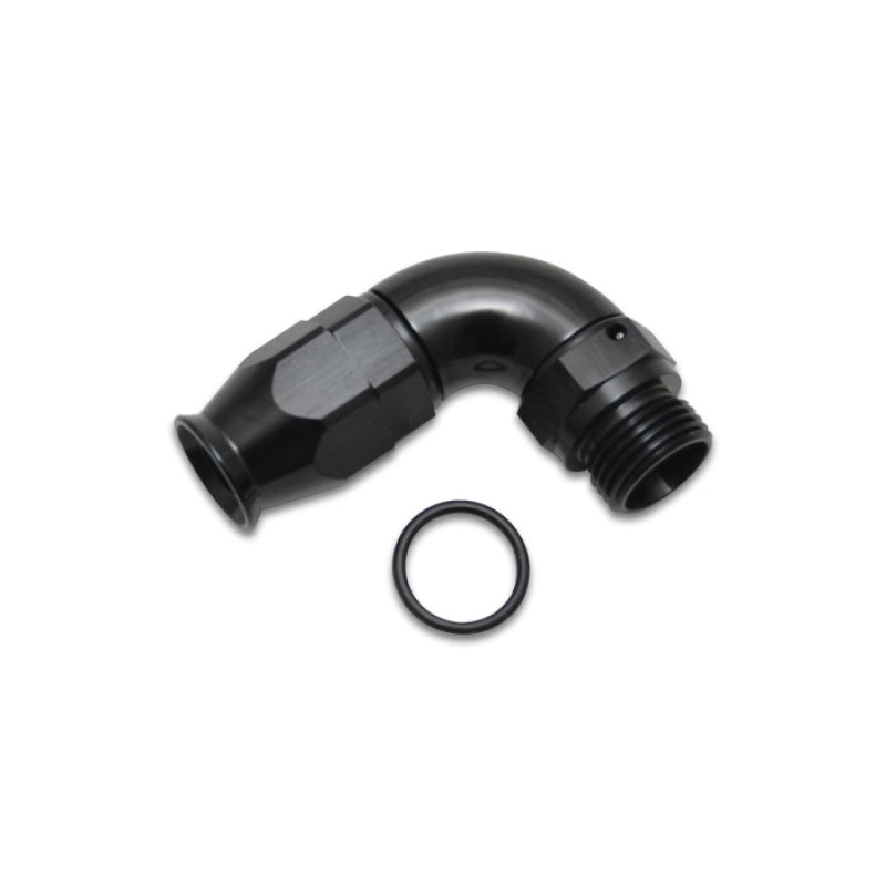 Vibrant -6AN To -8ORB 90 Degree Hose End Fitting For PTFE Hose
