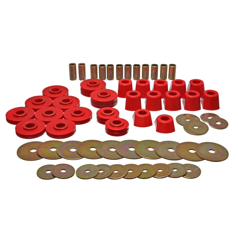 Energy Suspension 67-95 K5 Blazer /  67-70 Denali XL/Suburban/Yukon XL 4WD Red Body (Cab) Mount Set