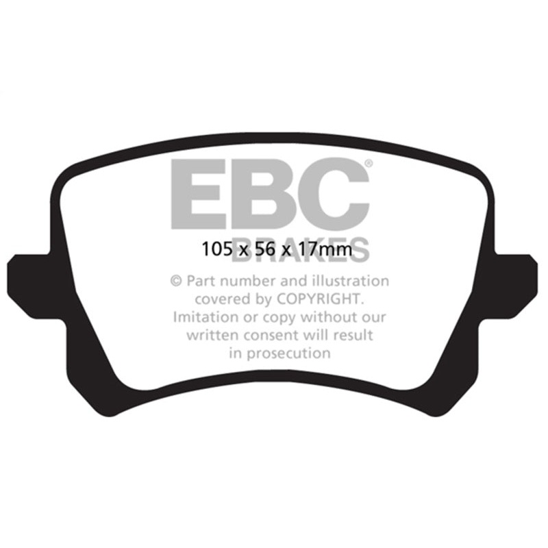 EBC 15+ Audi Q3 2.0 Turbo Ultimax2 Rear Brake Pads
