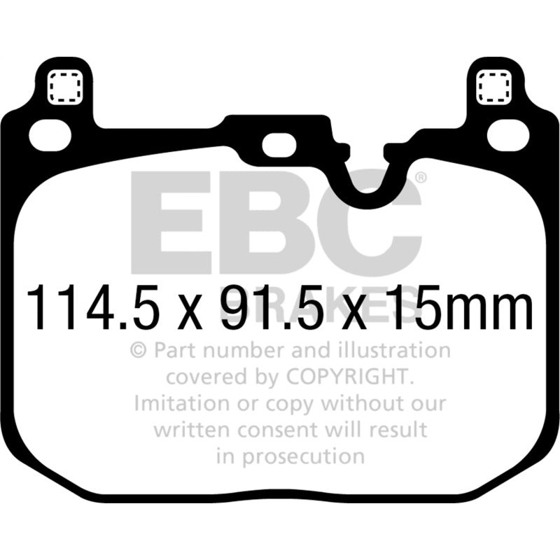 EBC 2018+ BMW X2 Yellowstuff Front Brake Pads
