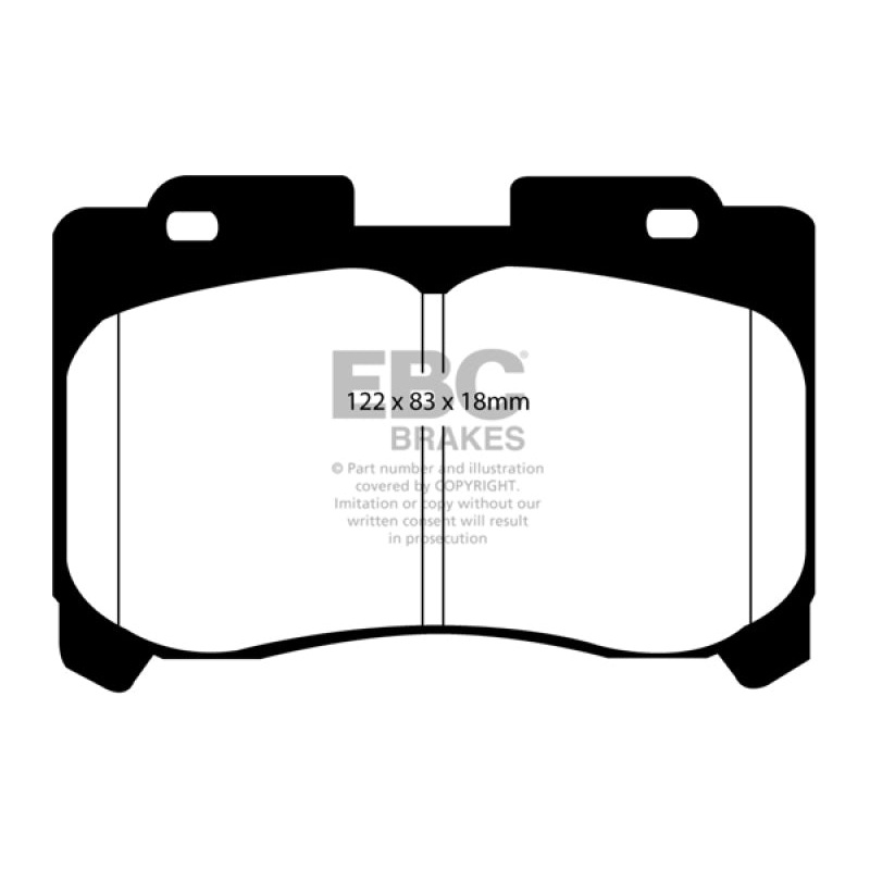 EBC 93-98 Toyota Supra 3.0 Twin Turbo Redstuff Front Brake Pads