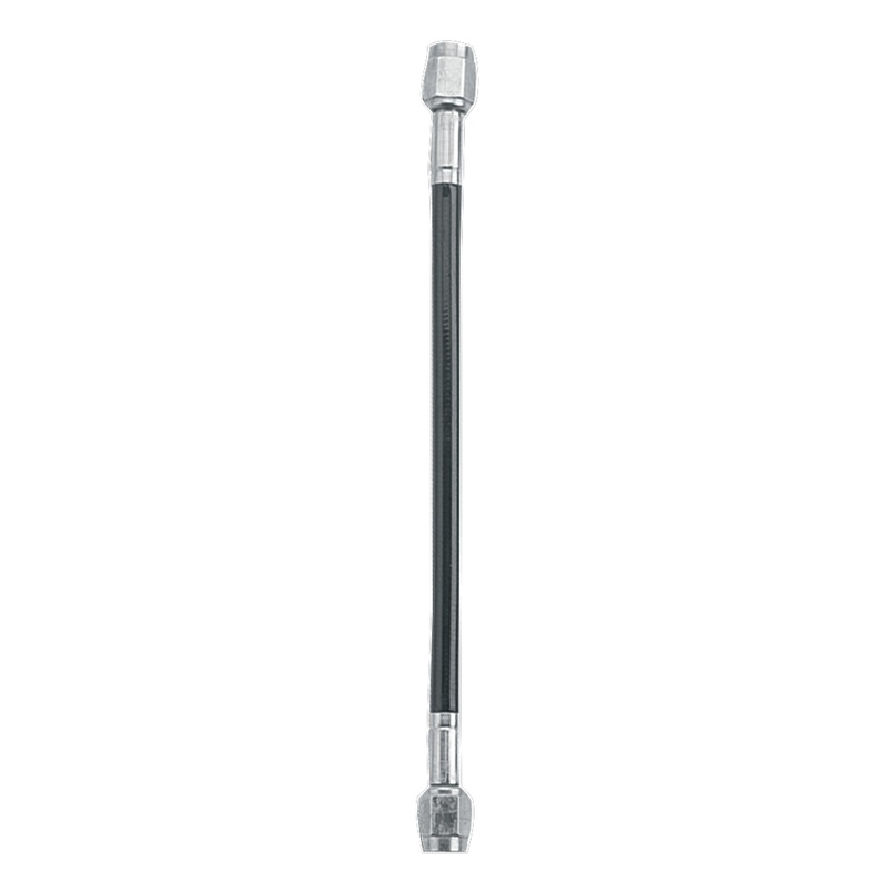 Fragola -3AN Ext Black Covered Assembly Straight x Straight 14in