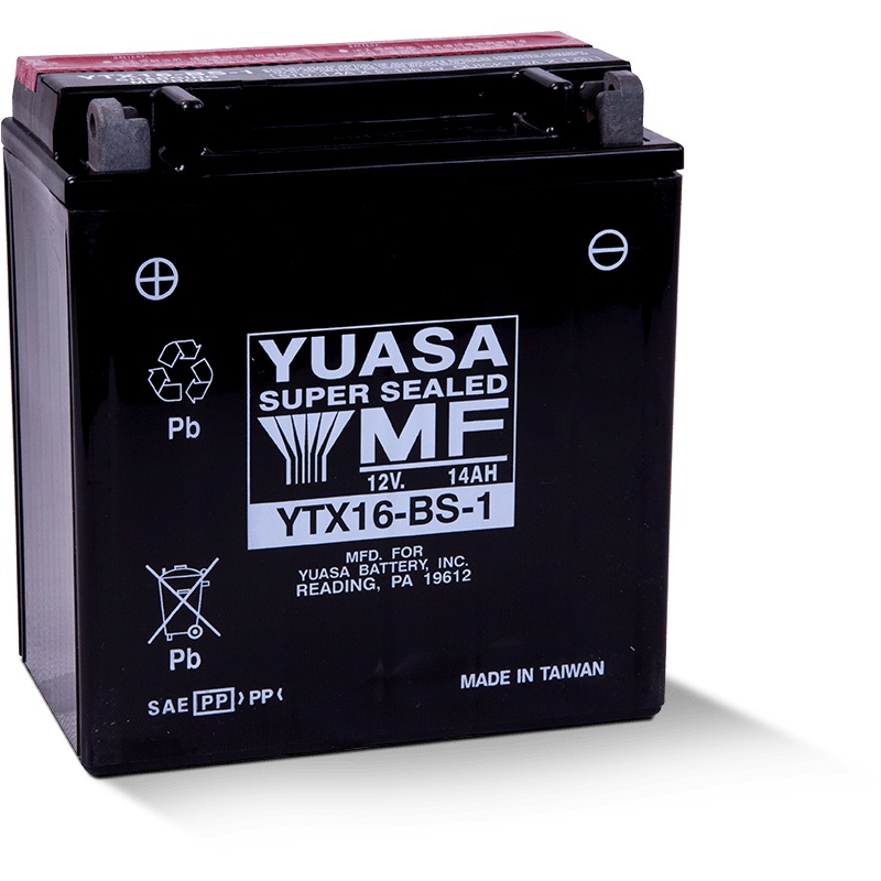 Yuasa YTX16-BS-1 Maintenance Free AGM 12 Volt Battery (Bottle Supplied)