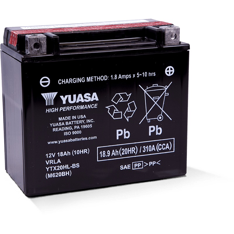 Yuasa YTX20HL-BS High Performance AGM Battery (Bottle Supplied)
