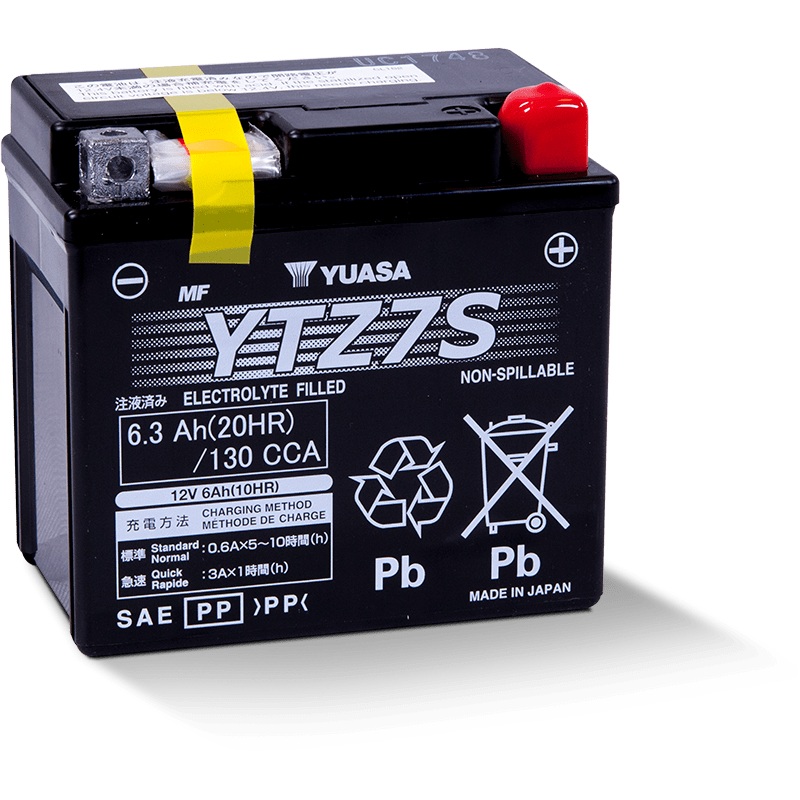 Yuasa YTZ7S Maintenance Free AGM 12 Volt Battery