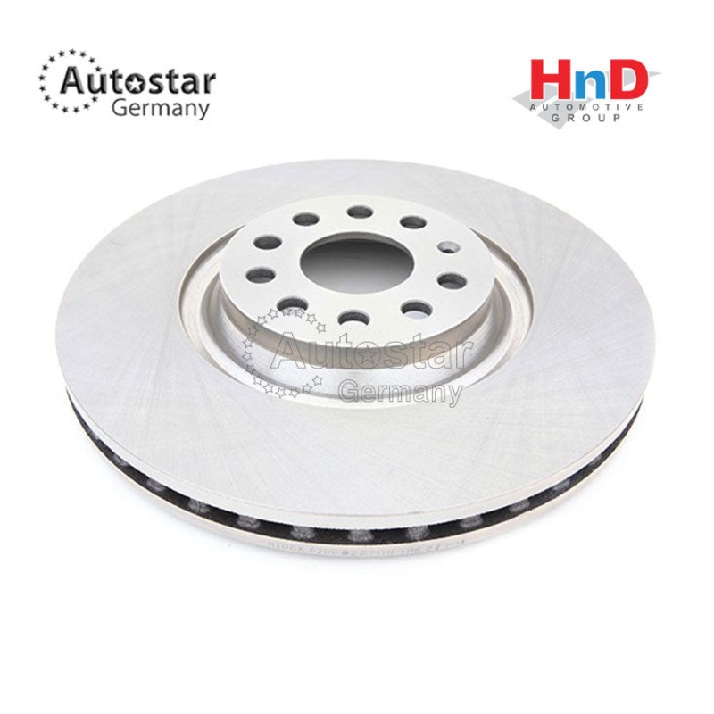 Autostar Germany (AST-) Brake disc Front Axle, Vented, without bolts For Volkswagen Passat CC 357 362 365 5Q0615301G