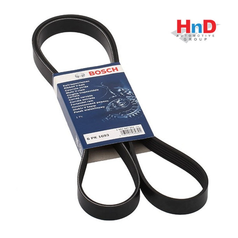 BOSCH 1 987 947 951 Serpentine Belt For AUDI 4A2 4A5 8P1 8PA 8P7 8X1 8XK 8XA 03F260849A