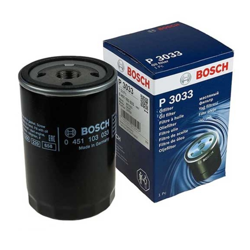 Bosch Oil Filter P 3033 (0 451 103 033) For Audi 0451103033