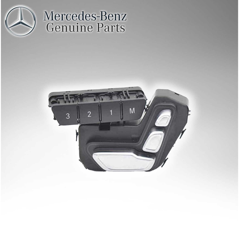 Mercedes Benz Genuine FRONT RIGHT SEAT ADJUSTMENT SWITCH BLOCK 9107 2129050351