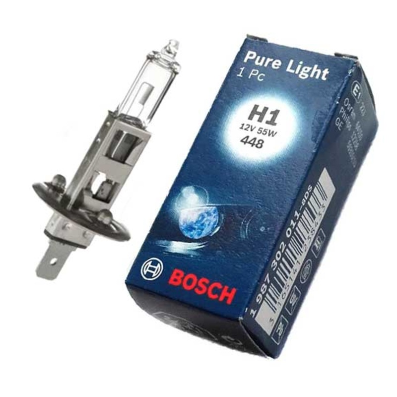 Bosch Bulb 12V 55W H1 PURE LIGHT ( 64150) 1 987 302 011