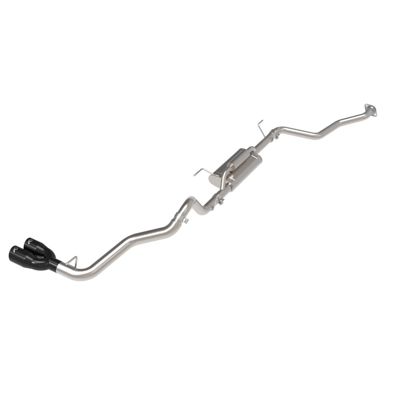 aFe Power 24-25 Toyota Tacoma L4-2.4L (t) Vulcan Series 2.5in to 3in Cat-Back w/ Black Tip (49-36078-B)