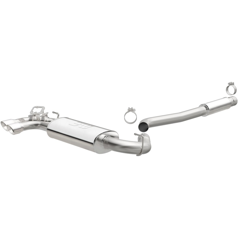MagnaFlow CB SS 2.5/3in Dual Straight DS Rear Ext 3in Tip 12-15 BMW 328i /428i 2.0L Coupe Sedan (19195)