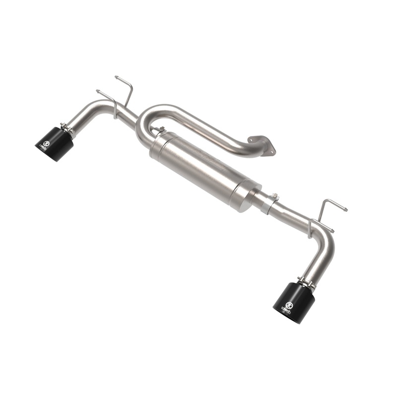 Takeda 2023+ Mazda CX-50 2.5in 304 SS Axle-Back Exhaust System w/ Black Tips (49-37036-B)