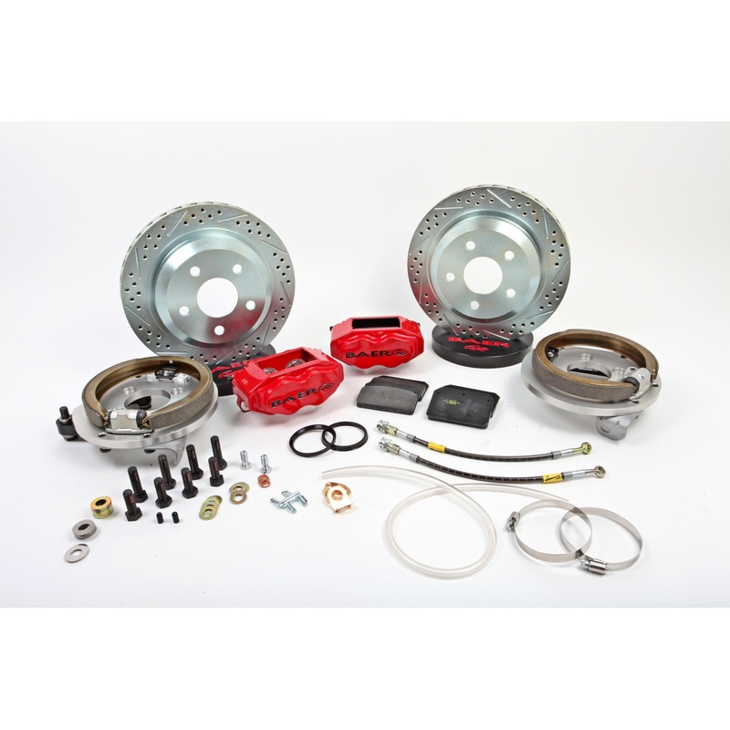 Baer Brakes OBS 12" SS4 Brake System Rear Red 71-74 E-Body (4142047R)