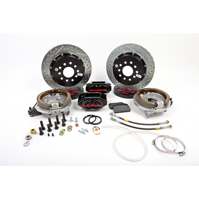 Baer Brakes OBS 13" SS4+ Rear+ Brake System Blk 66-69 B-B (4142059B)