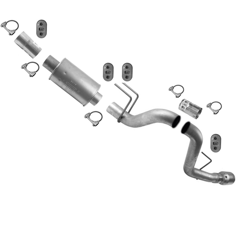 Exhaust Pipe Muffler Tail Pipe Fits 08-10 Ford F250 Super 6.4L 141.8" Wheelbase