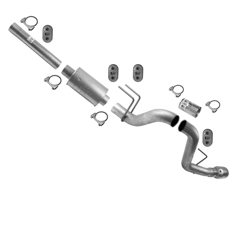 Exhaust Pipe Muffler Tail Pipe Fits 08-10 Ford F250 Super 6.4L 156.2" Wheelbase
