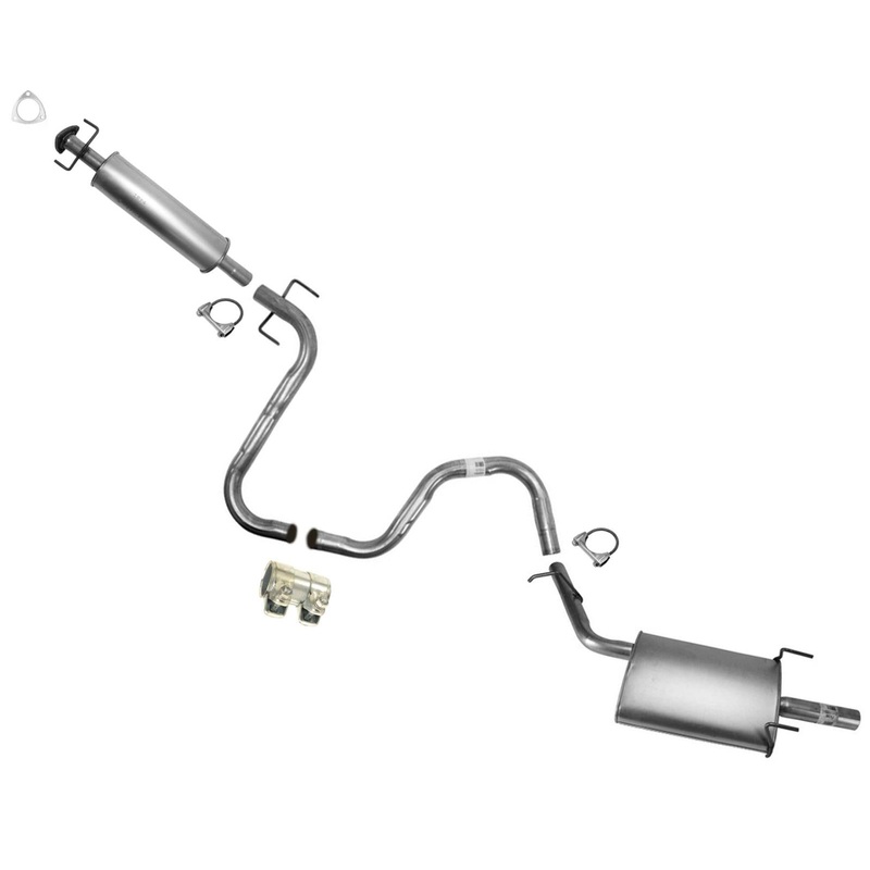 Exhaust System Resonator Pipe Muffler for 2001-2004 Saturn L100 2.2L Made in USA