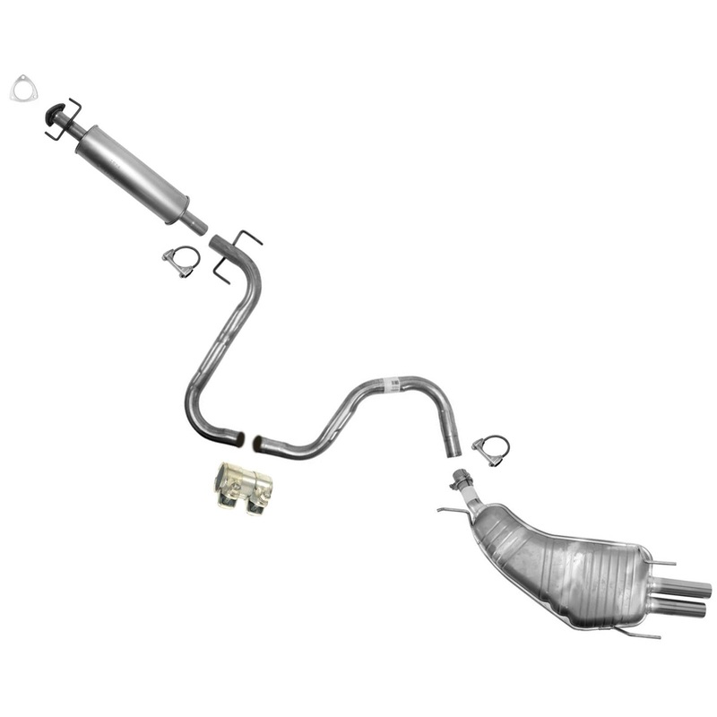 Exhaust System Resonator Pipe Muffler for 2001-2005 Saturn L300 3.0L Made in USA