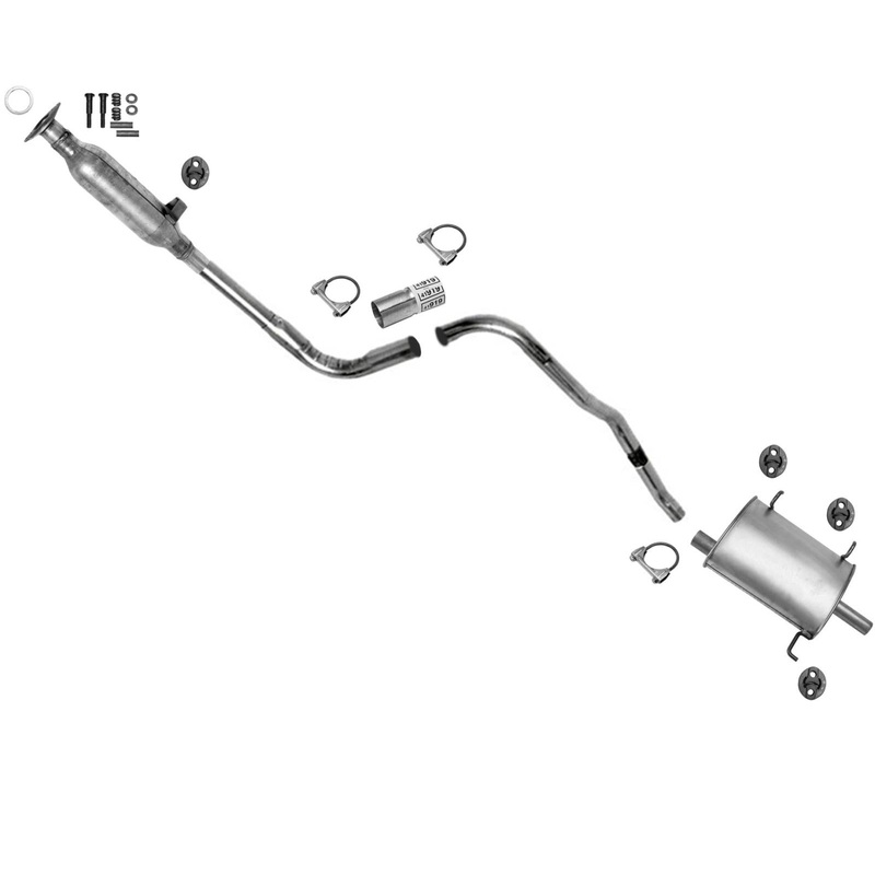 Extension Pipe Resonator Muffler Exhaust System for 89-91 Chevrolet Sprint 1.0L