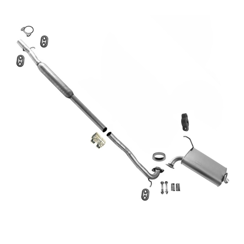 Muffler Exhaust Pipe System for 04-2011 All Wheel Drive Mitsubishi Endeavor AWD