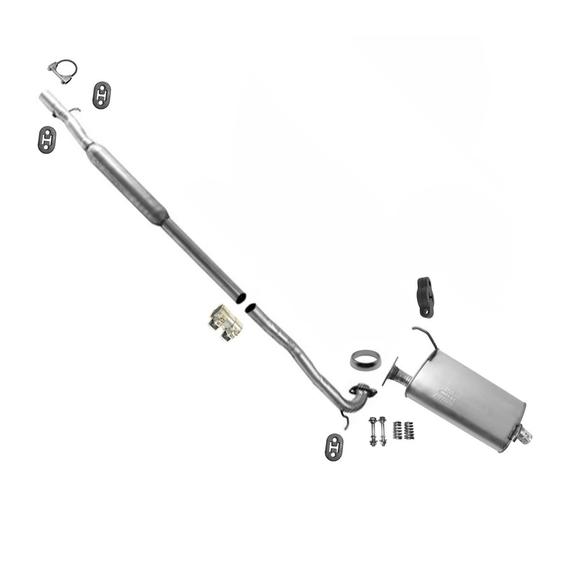 Muffler Exhaust Pipe System for 2004-2011 Front Wheel Drive Mitsubishi Endeavor