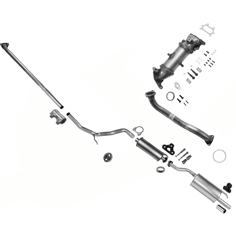 Catalytic Converter Exhaust Pipe Muffler Tail pipe For 06-2011 Civic Sedan 1.8L