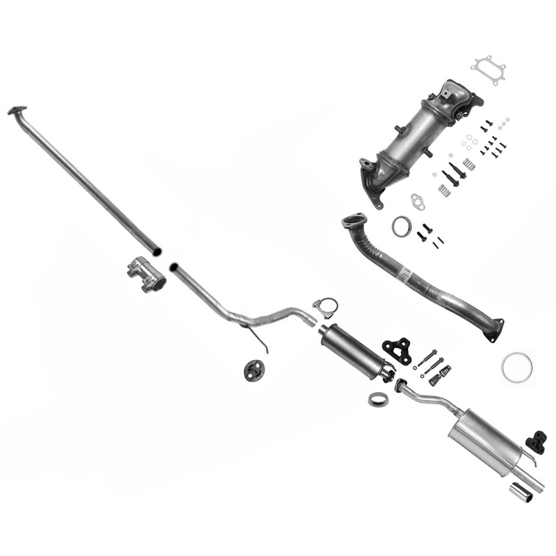 Catalytic Converter Exhaust Pipe Muffler Tail pipe For Civic Coupe 1.8L 06-2008