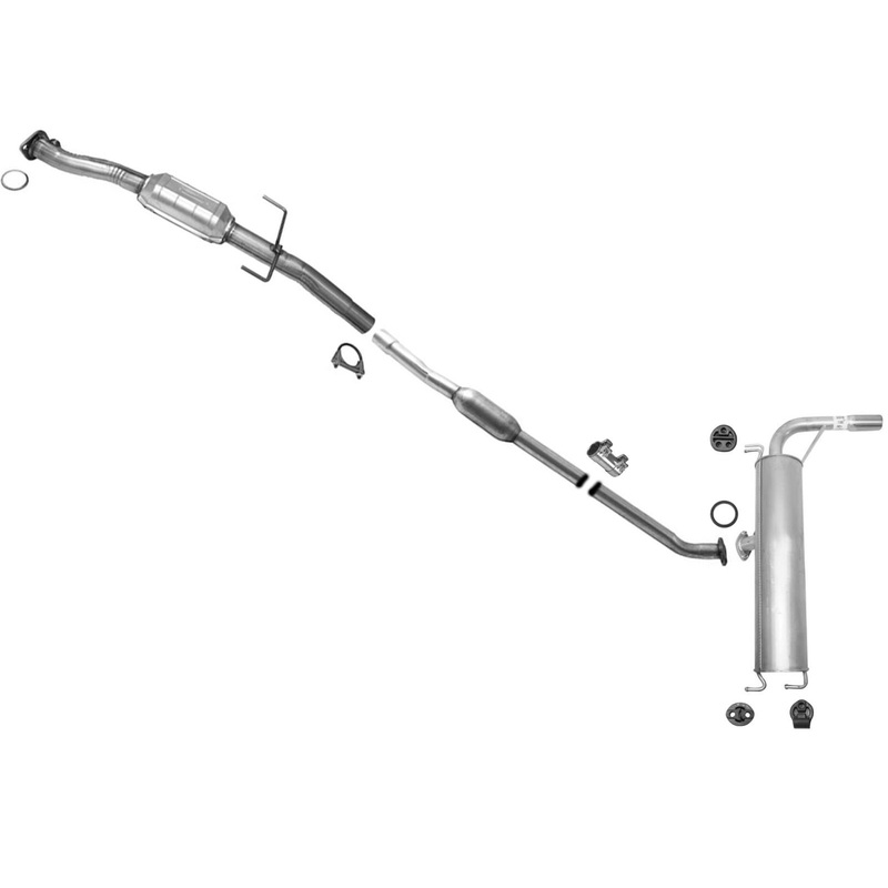 Catalytic Converter Resonator Pipe Rear Muffler for Toyota Rav4 2004-2005